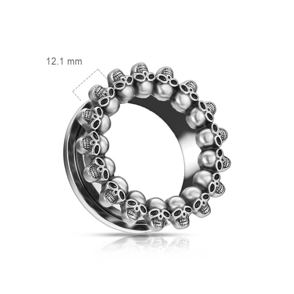 Écarteur Crânes Argent - Image 2