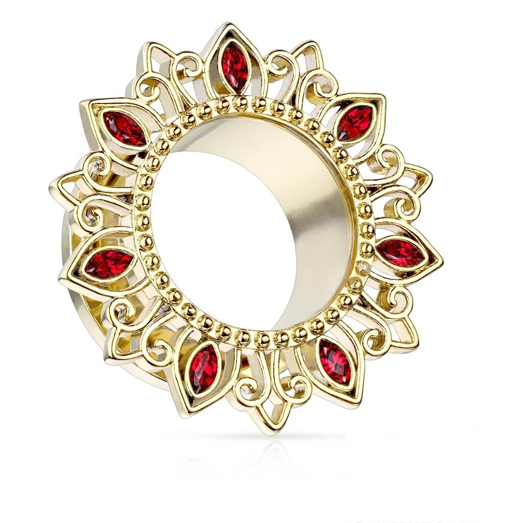 Écarteur Fleur de Lotus Zirconia Or - Image 2