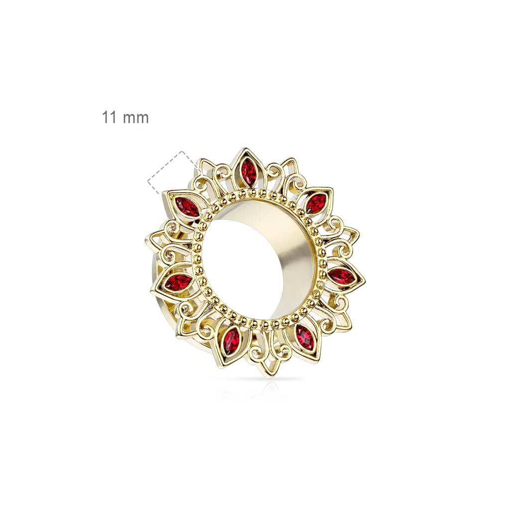 Écarteur Fleur de Lotus Zirconia Or - Image 3