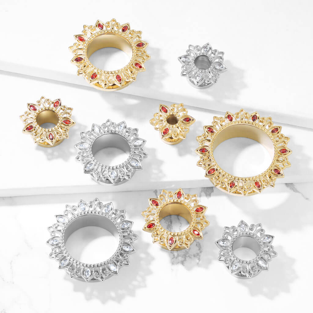 Écarteur Fleur de Lotus Zirconia Or - Image 7