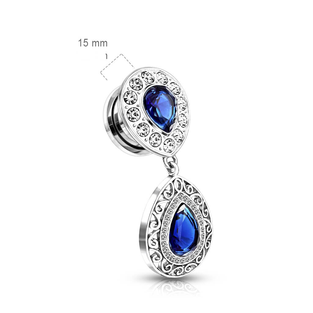 Plug Pendentif Zirconia Argent - Image 2