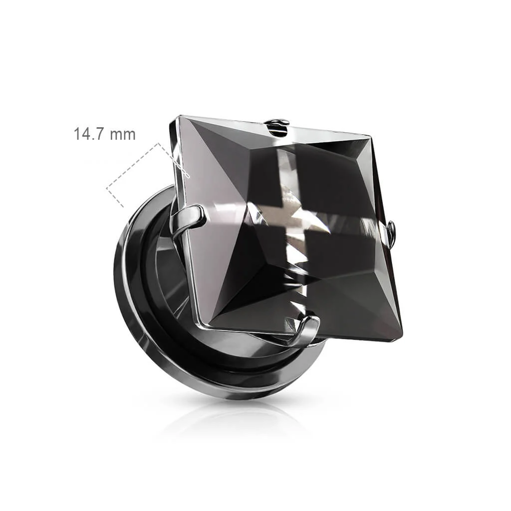 Plug Carré Zirconia Noir - Image 2