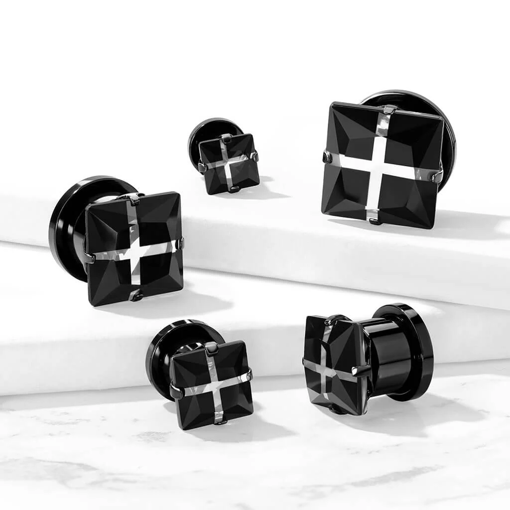 Plug Carré Zirconia Noir - Image 3
