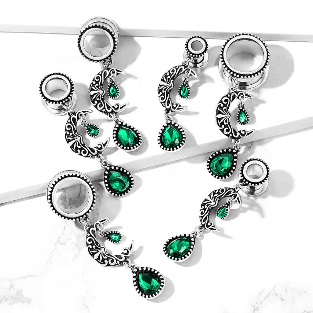 Écarteur Pendentif Moon Drop Zirconia Argent - Image 4