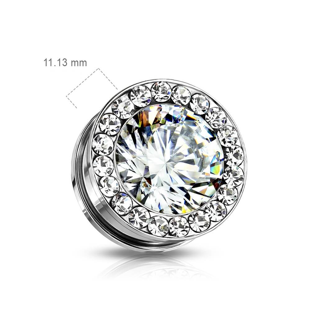 Plug Argent zirconien - Image 3