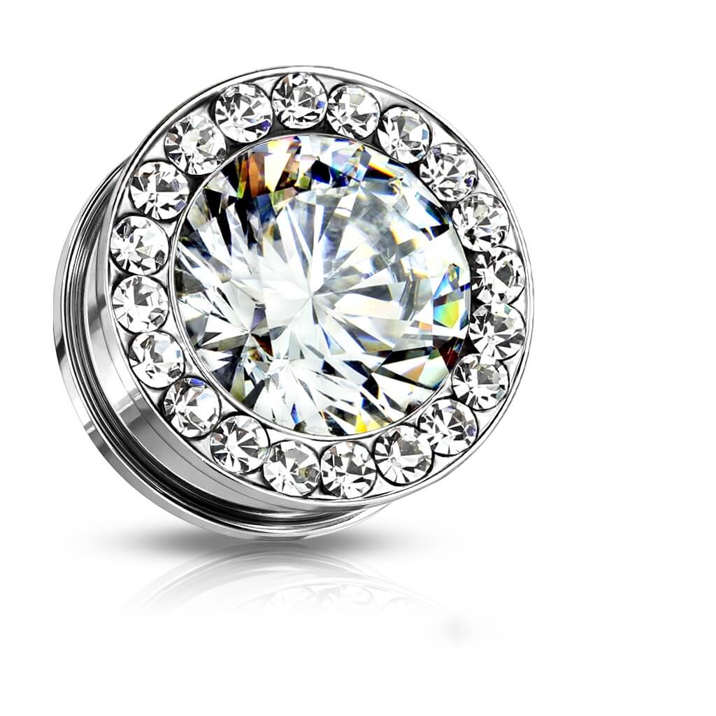 Plug Argent zirconien - Image 4