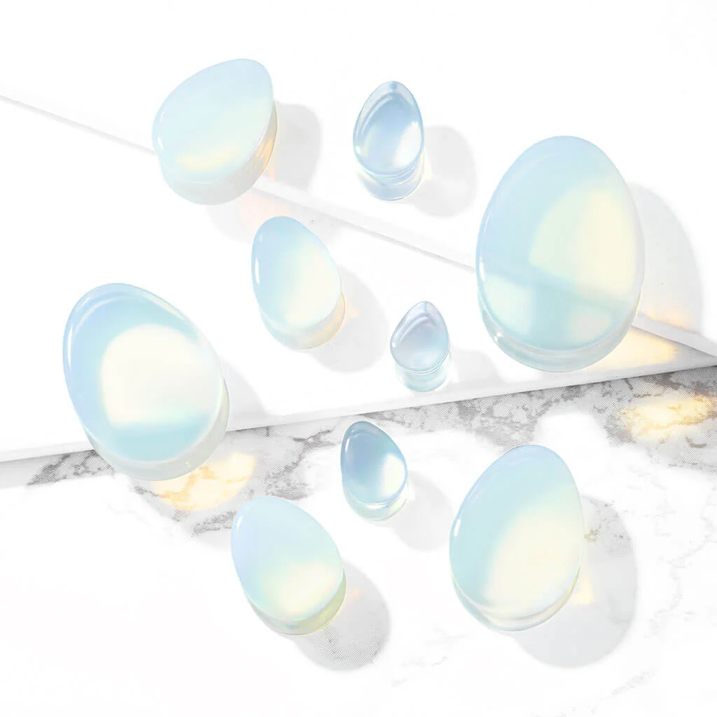 Plug Goutte Opalite Semi-Precieuse - Image 4