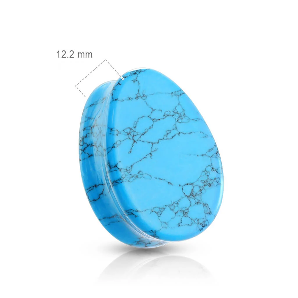 Plug Goutte Turquoise Semi-Precieuse - Image 2