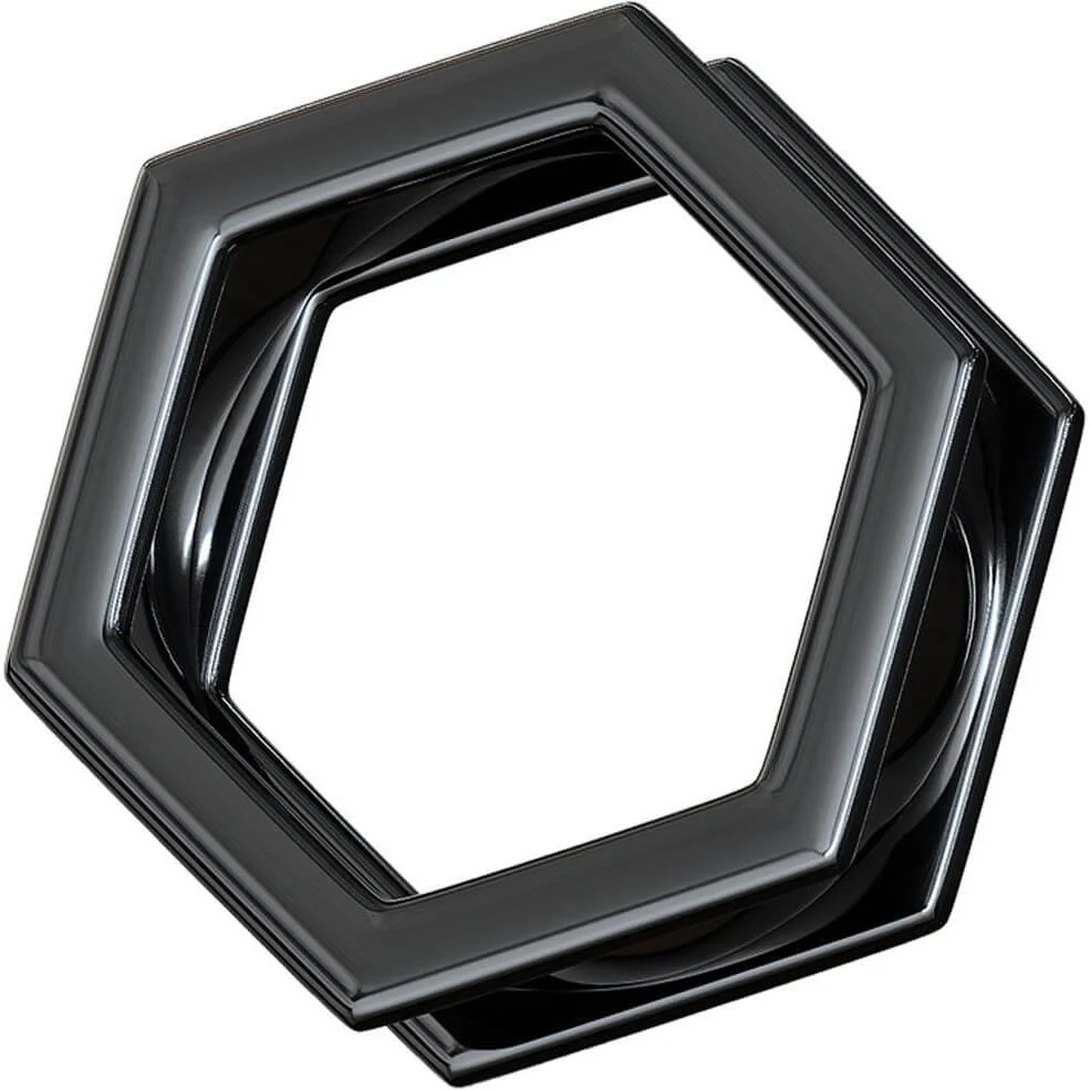 Écarteur Hexagone Noir