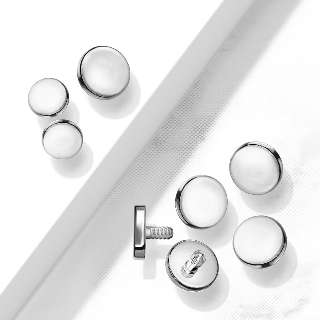 Titane Embout Embout Rond Plat Filetage Interne - Image 2