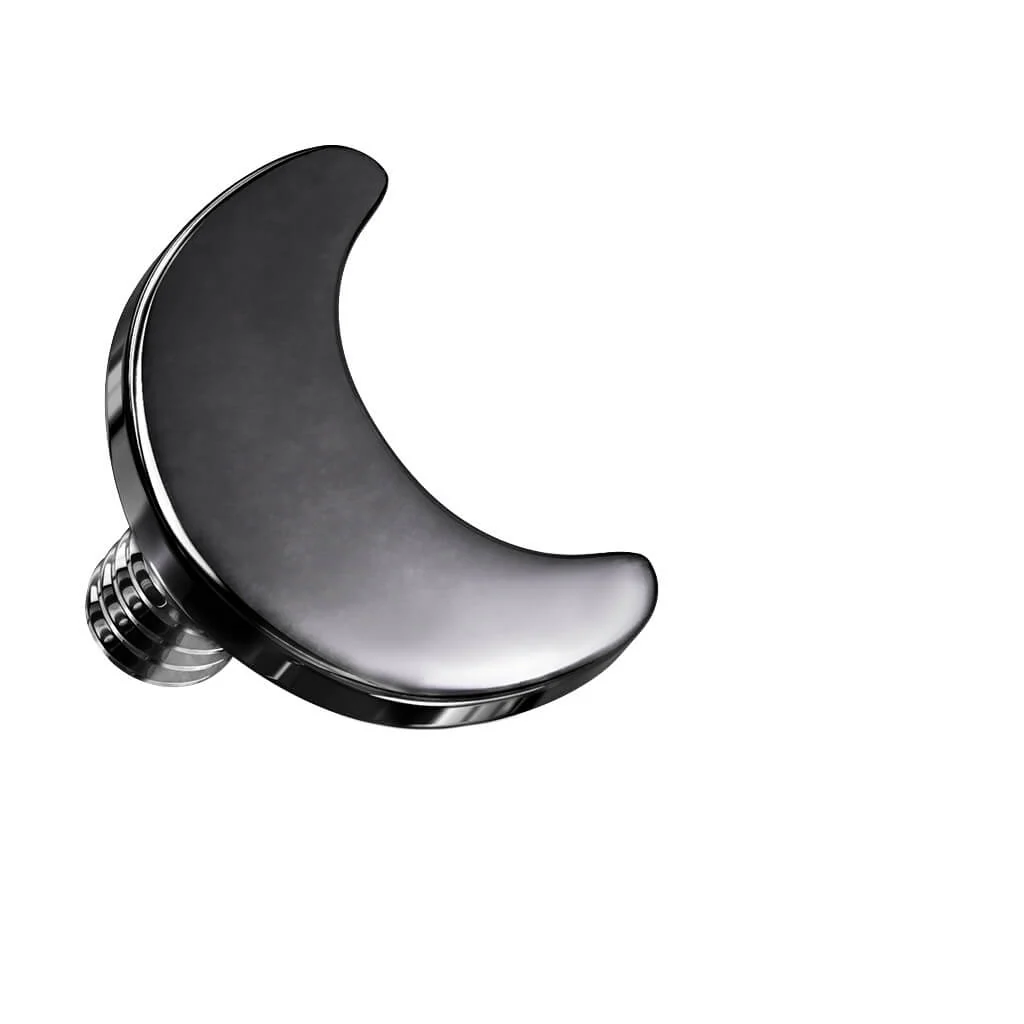 Titane Embout Embout Lune Plate Filetage Interne - Image 4