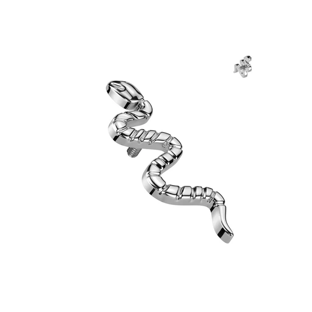 Titane Embout Embout Serpent Filetage Interne - Image 4