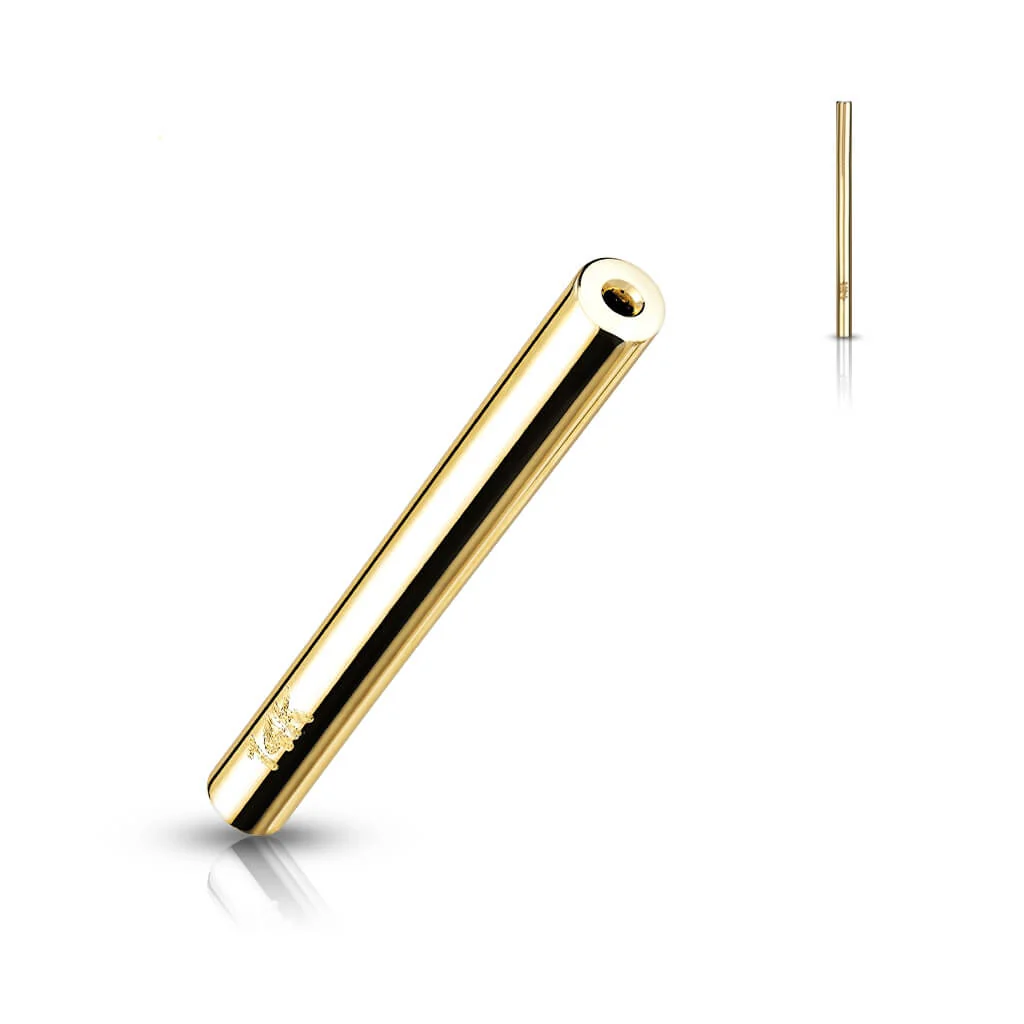 Or 14kt Base Barre Or 14 Carats Enfoncer - Image 4
