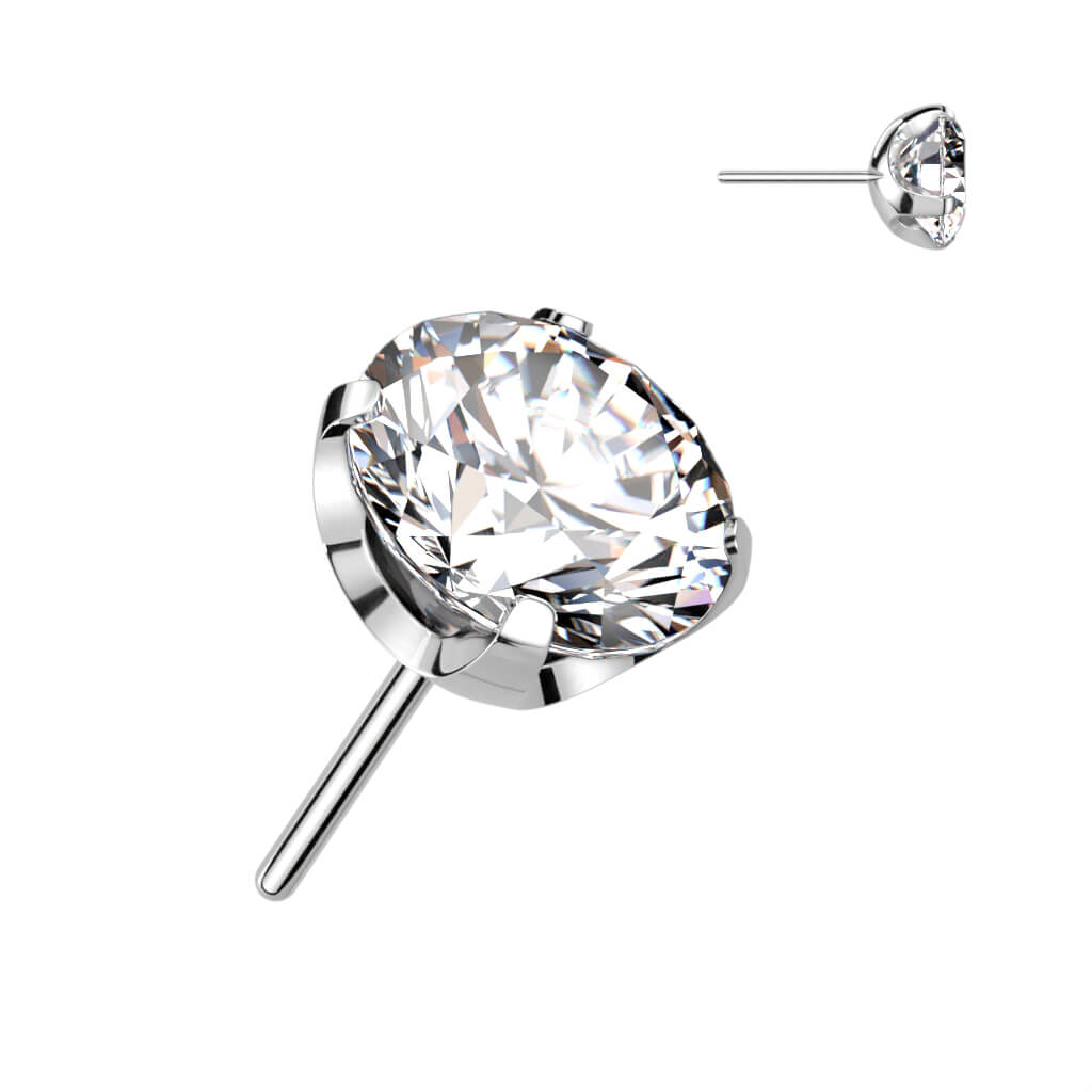 Titane Embout Embout Zircone Ronde Enfoncer - Image 4