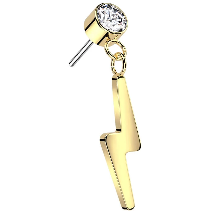 Titane Embout Pendentif Eclair Enfoncer - Image 3