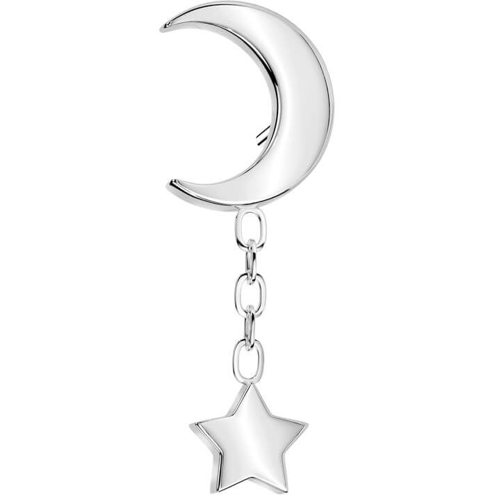 Titane Embout croissant de lune étoile pendante Enfoncer - Image 5