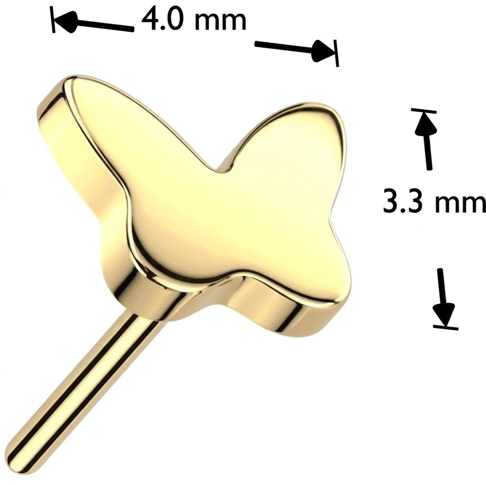 Titane Embout embout papillon Enfoncer - Image 2