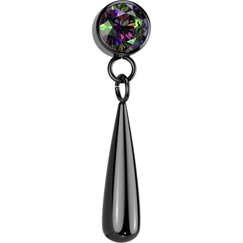 Titane Embout pendentif zircone Enfoncer - Image 4