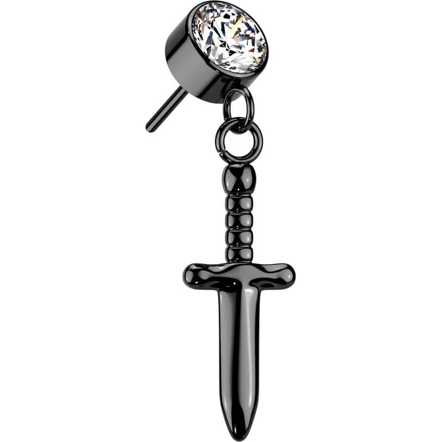 Titane Embout embout en zircone pendentif épée Enfoncer - Image 4