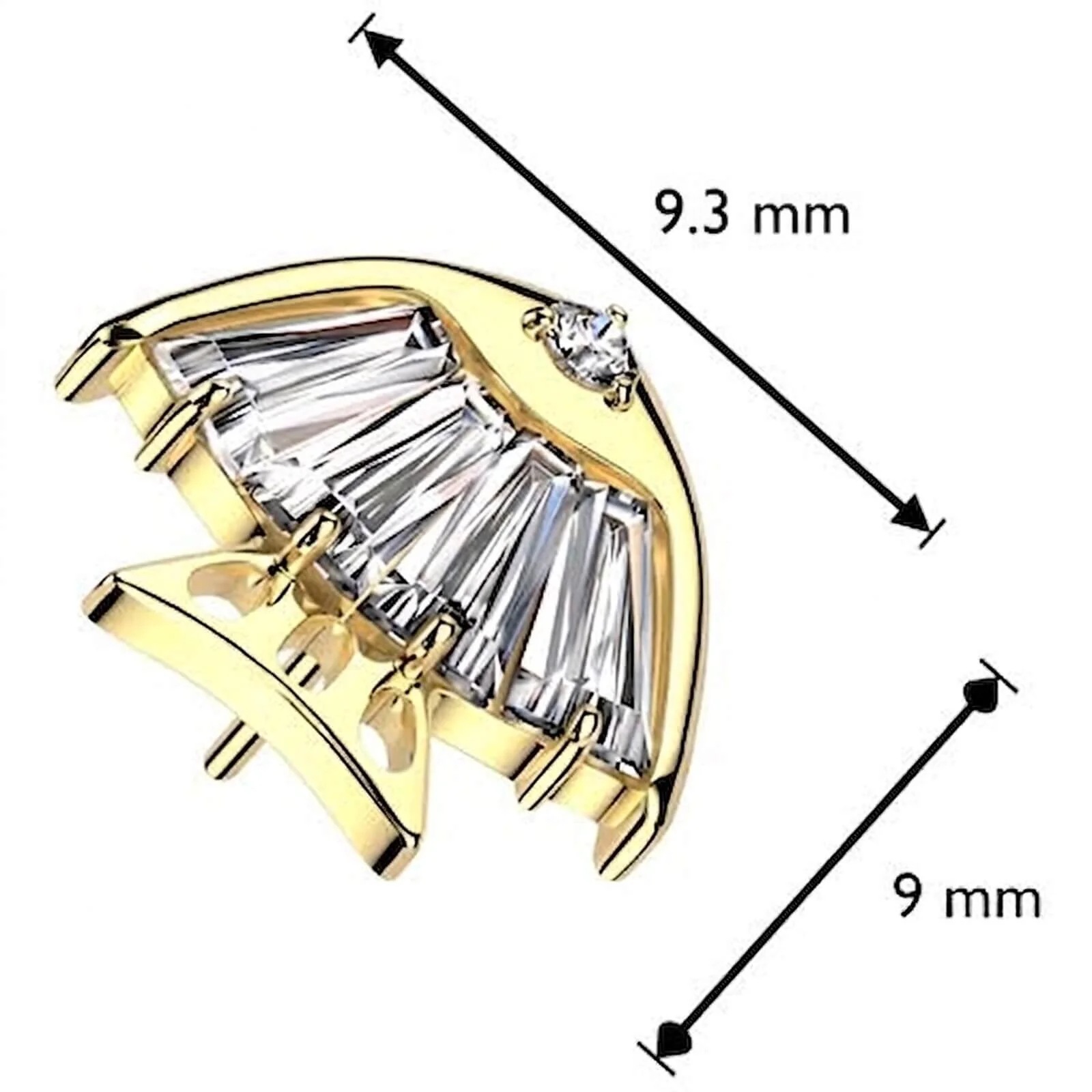 Titane Embout embout poisson zircone Enfoncer - Image 2