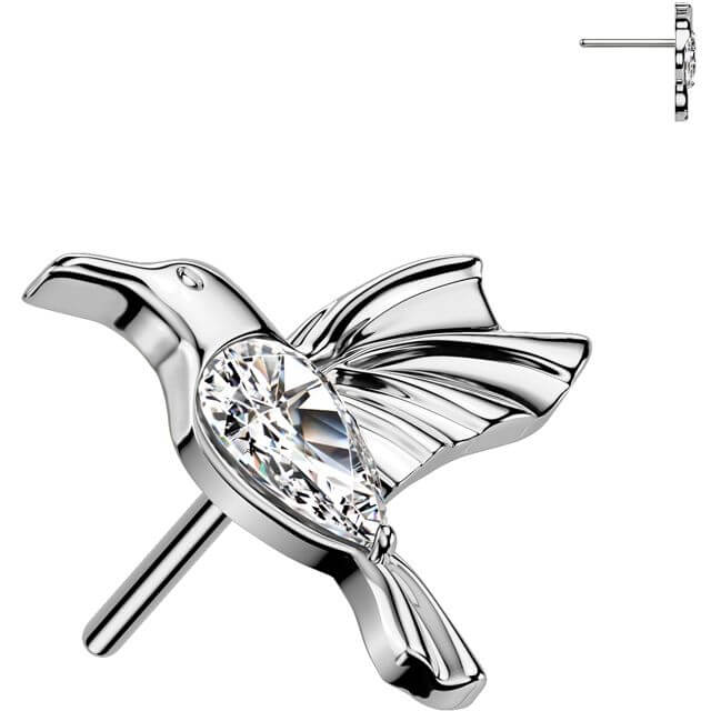 Titane Embout embout Colibri zircone Enfoncer - Image 4