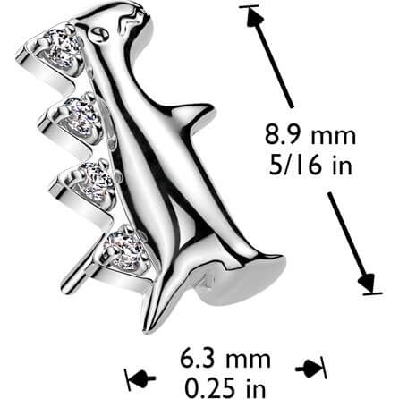 Titane Embout Embout dinosaure zircone Enfoncer - Image 2