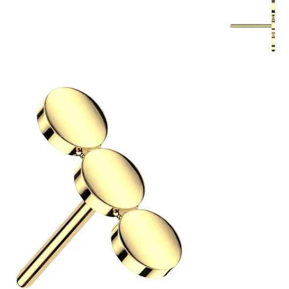 Titane Embout embout trois cercles plats Enfoncer - Image 3