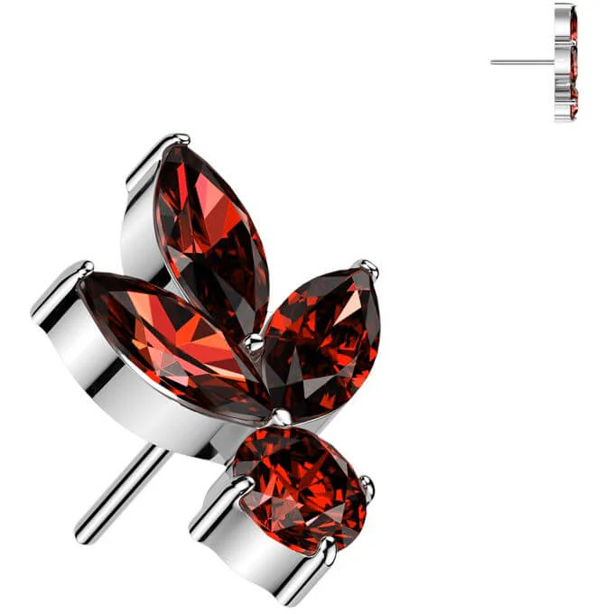 Titane Embout feuille zircones Enfoncer - Image 6