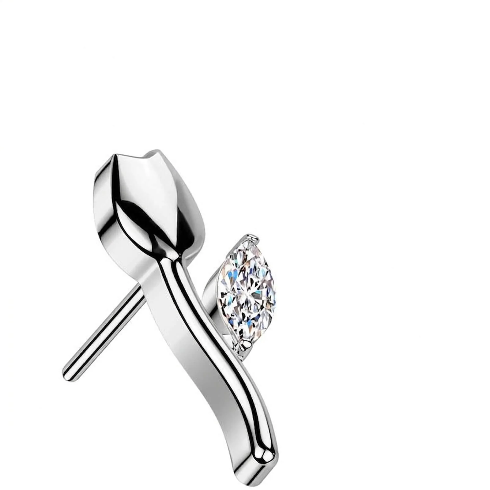 Titane Embout embout tulipe zircone Enfoncer