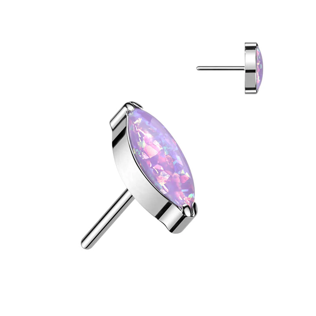 Titane Embout Embout Marquise Zircone Cubique Enfoncer - Image 16