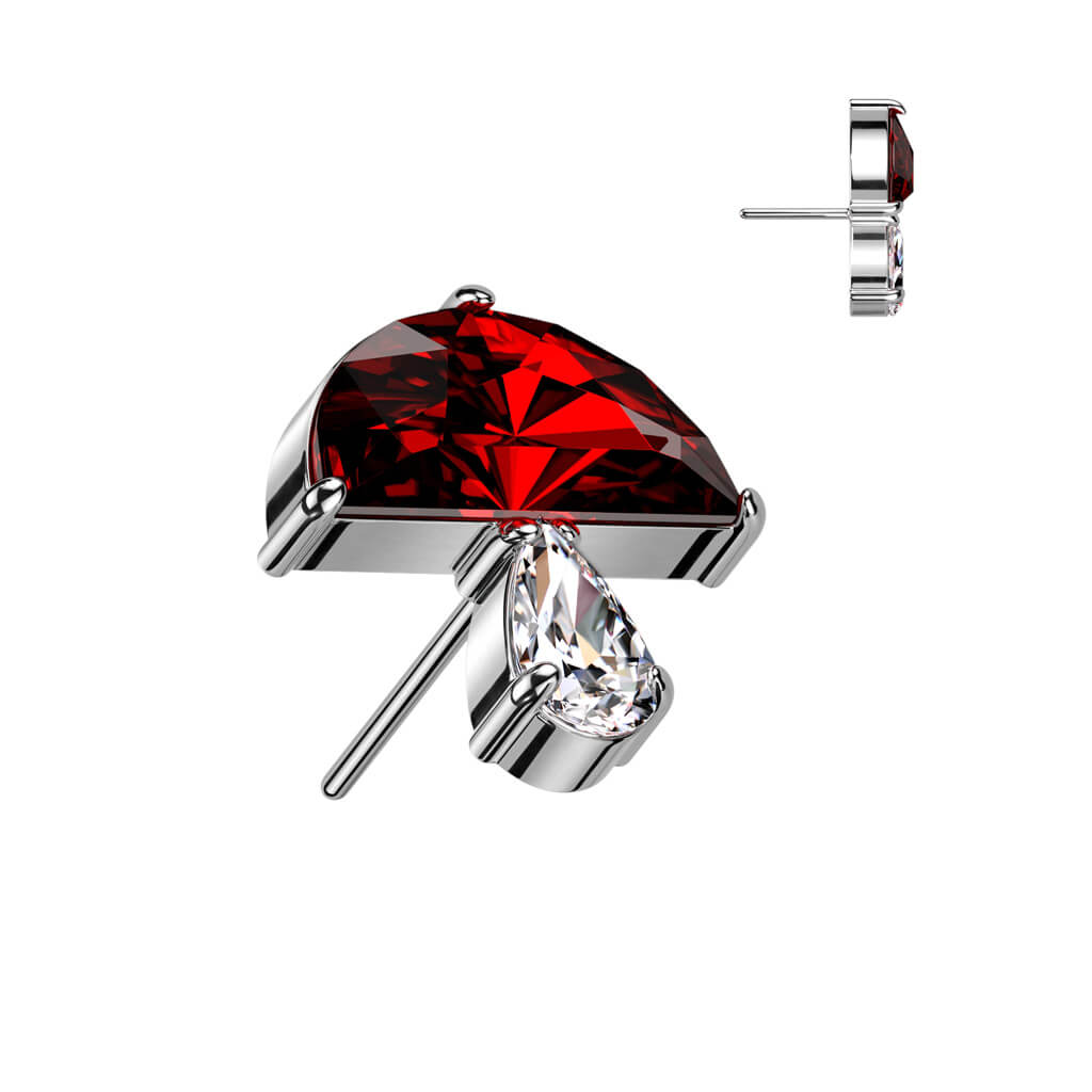 Titane Embout Embout Champignon Zircone Enfoncer - Image 4