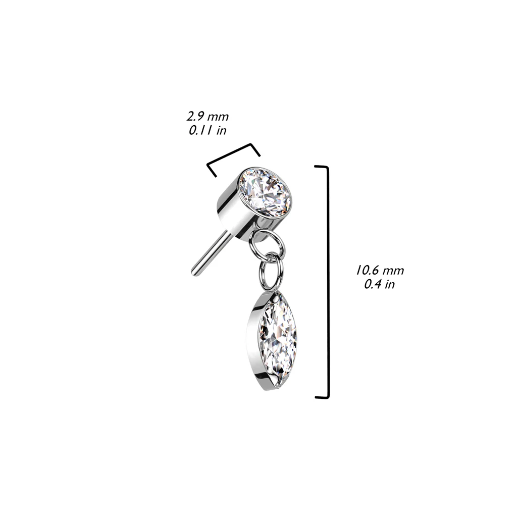 Embout Embout Pendentif Zircone Enfoncer - Image 2