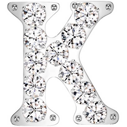 Titane Embout Alphabet Initial Zircone Enfoncer - Image 13