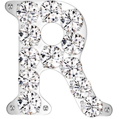Titane Embout Alphabet Initial Zircone Enfoncer - Image 20