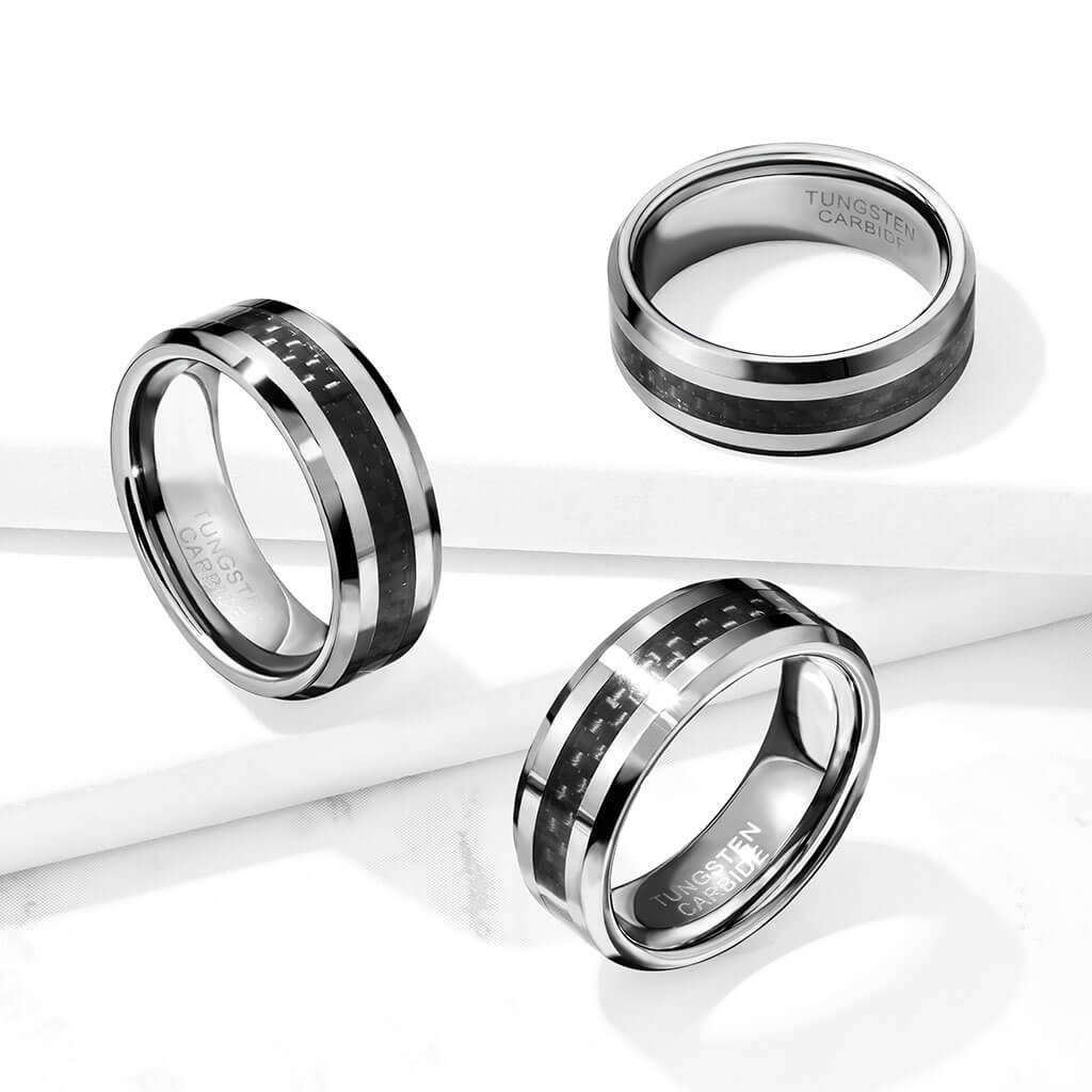 Anneau Argent Carbone - Image 3