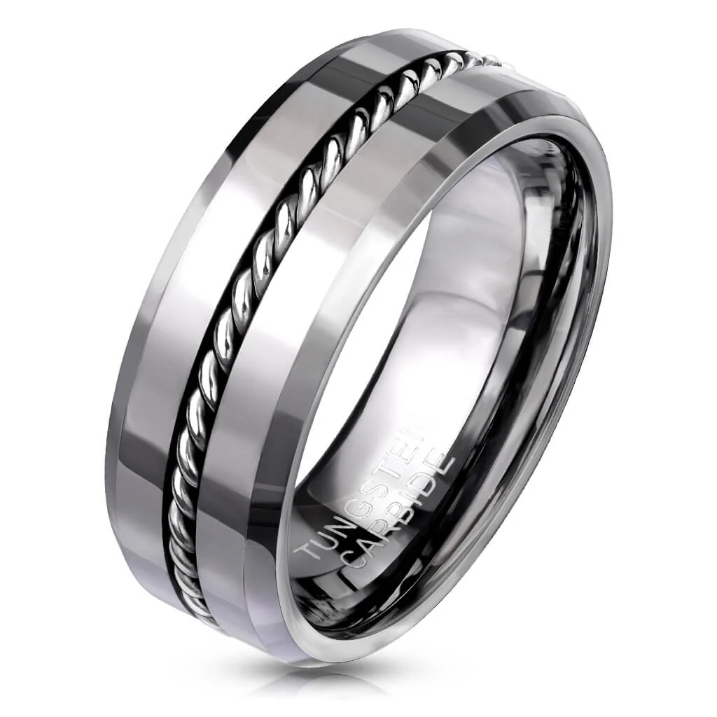 Anneau Cable Argent - Image 2