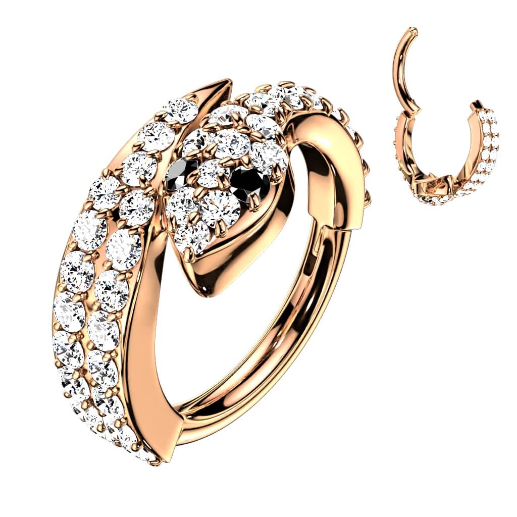 Anneau Serpent Zircone Cliqueur - Image 5