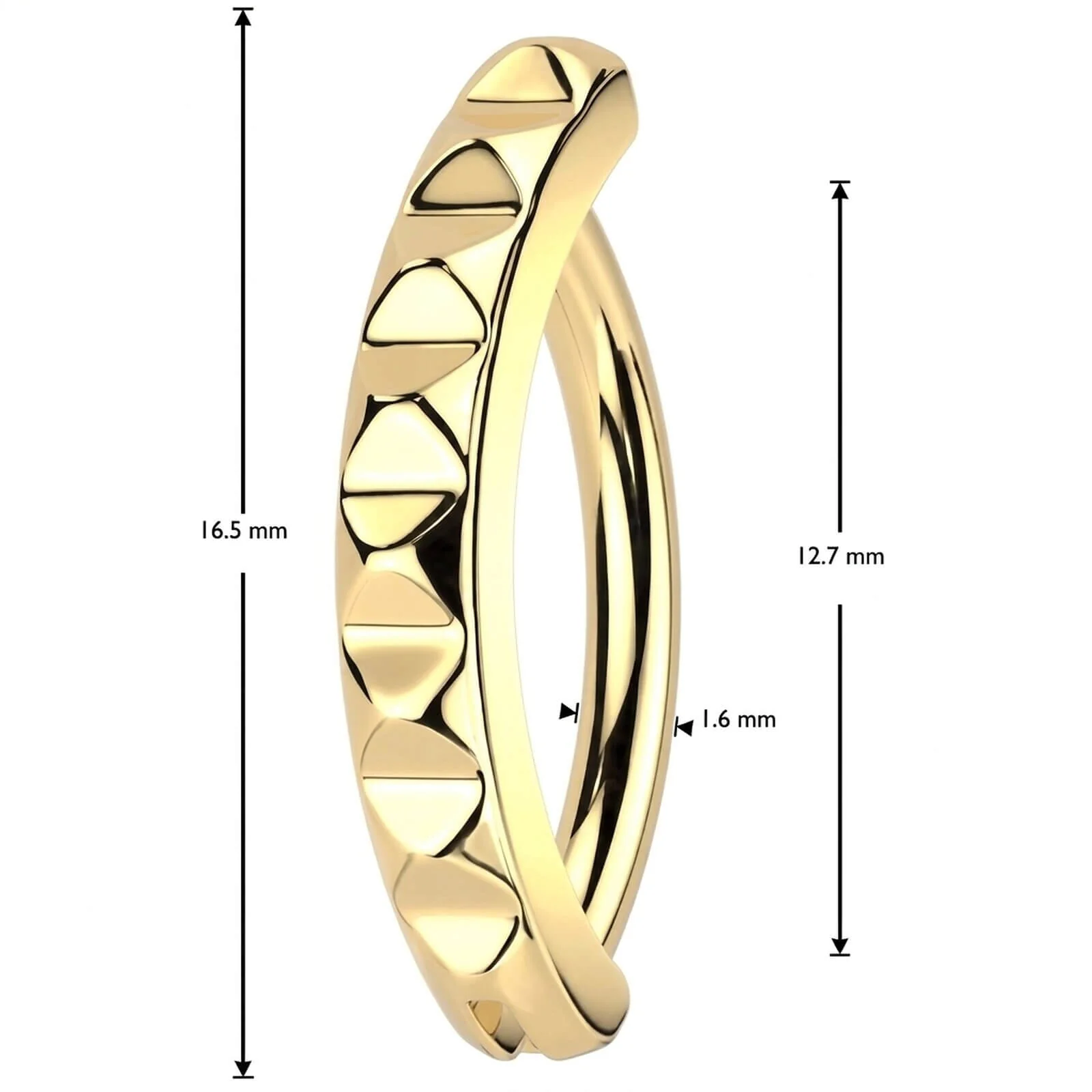 Piercing Nombril coupe pyramidale Cliqueur - Image 2
