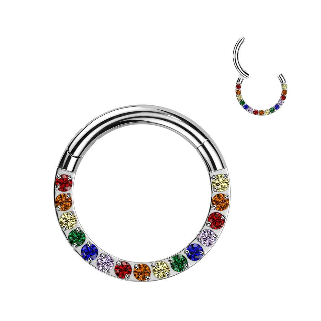 Titane Anneau Zircone Cliqueur - Image 8
