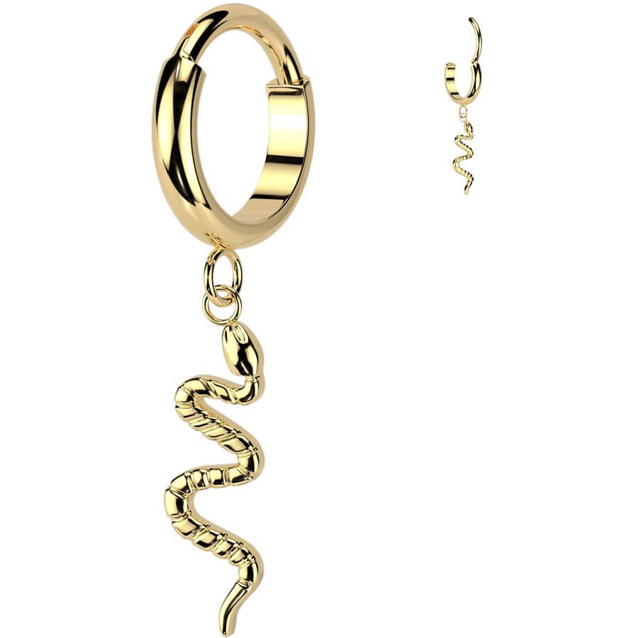 Titane Anneau serpent pendentif Segment - Image 4