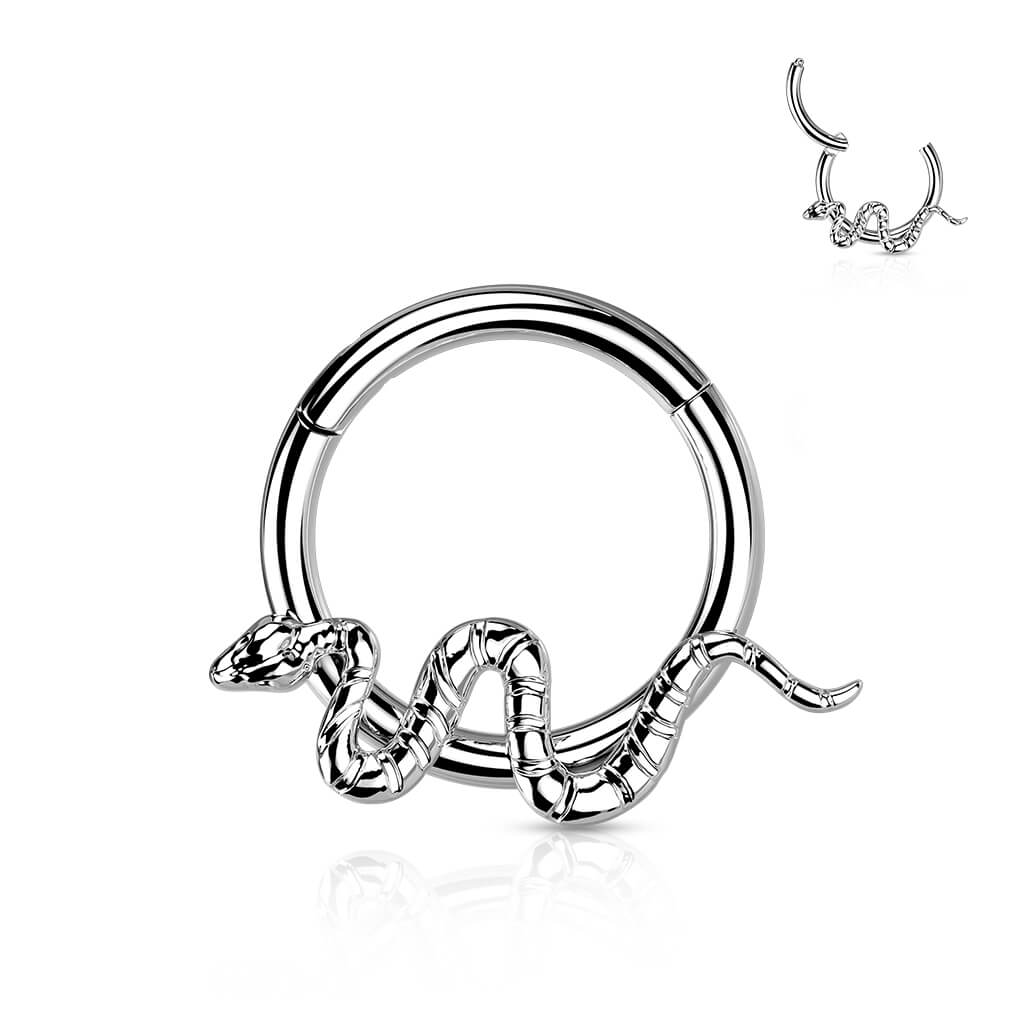 Titane Anneau Serpent Cliqueur - Image 4
