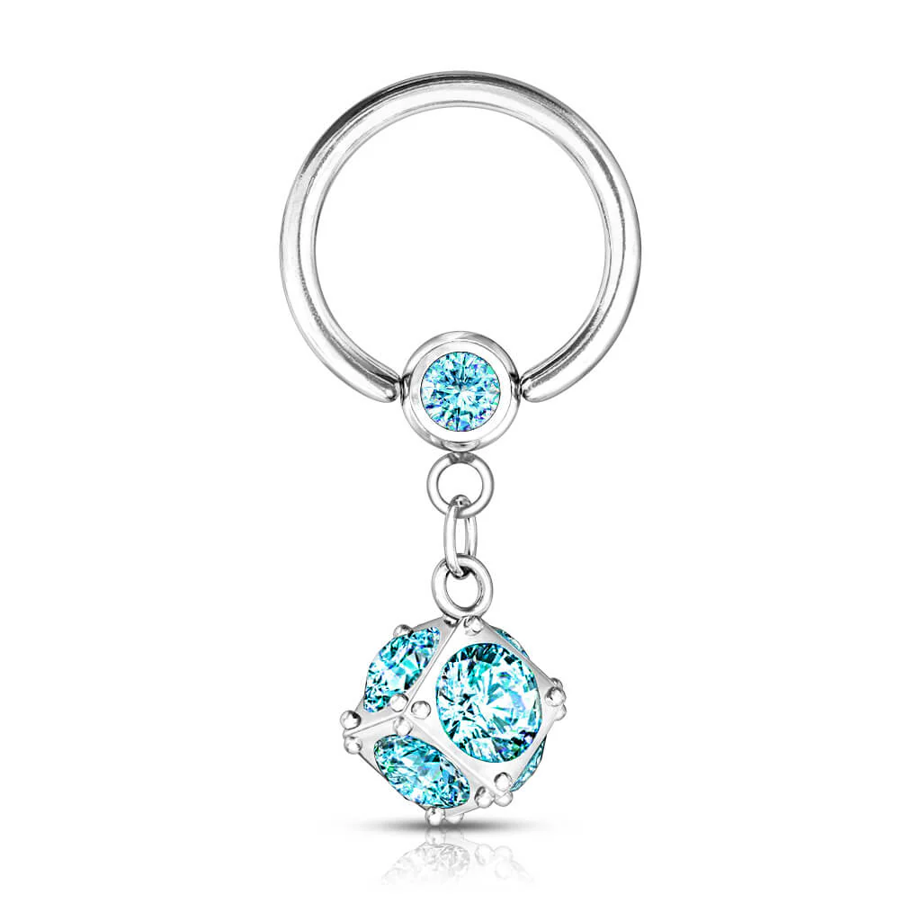 Anneau Pendentif Bille Zircone Argent Bille Captive - Image 7