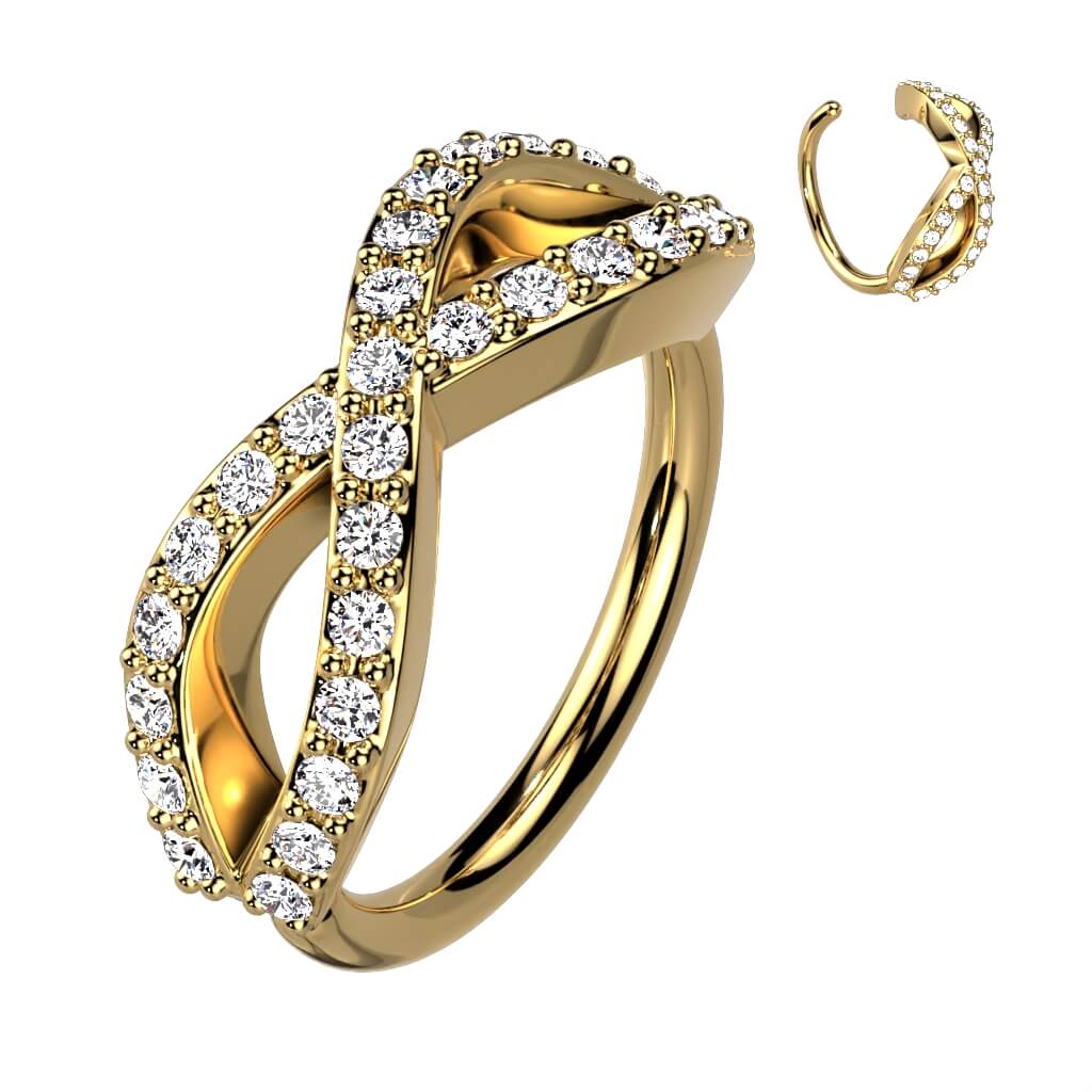 Anneau Infini Zircone Pliable - Image 2