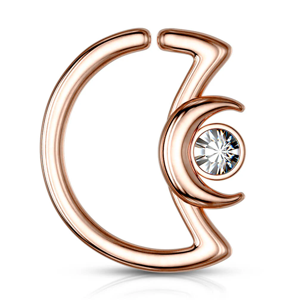 Anneau Lune Zircone Pliable - Image 10