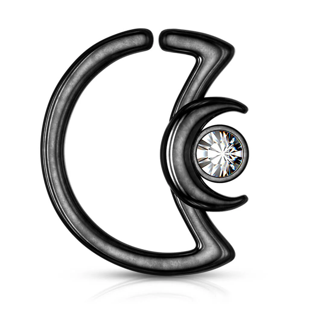 Anneau Lune Zircone Pliable - Image 14