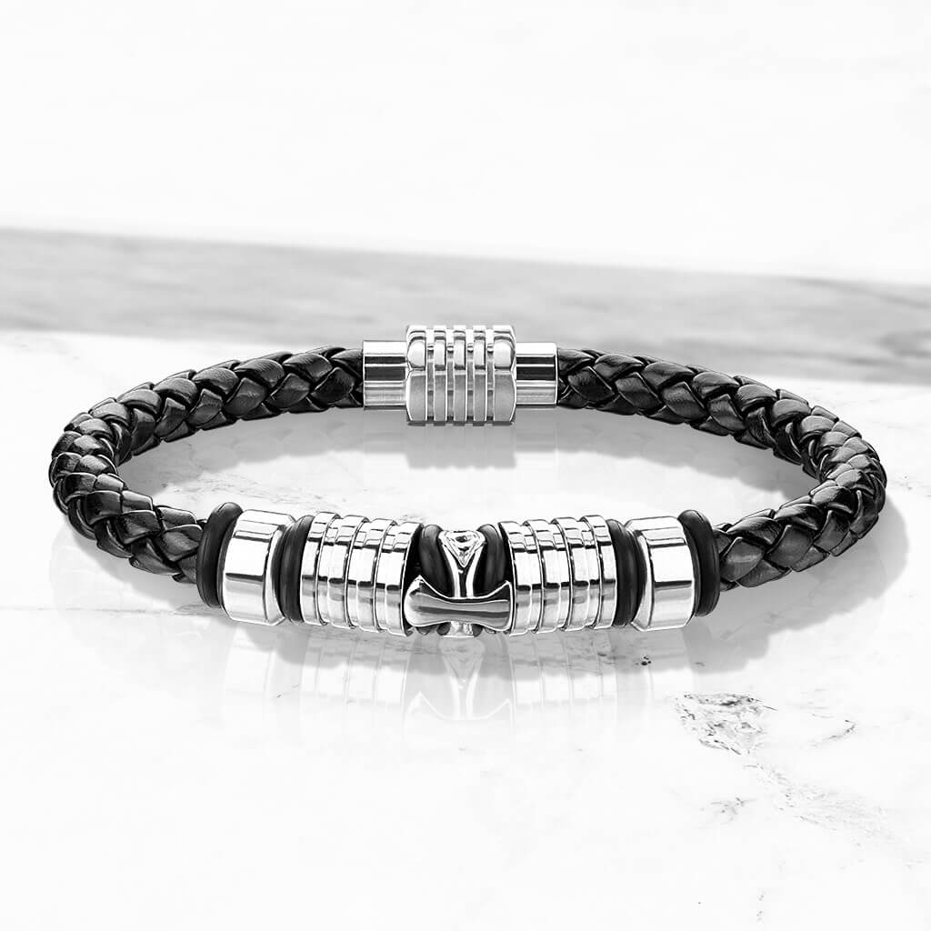 Bracelet Tressé Croix - Image 4