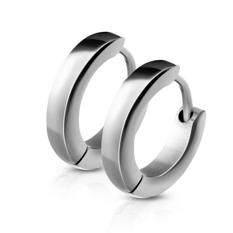 Créole 316L Huggie Boucle d'Oreille Petit Dôme Simple 1 Paire - Image 5