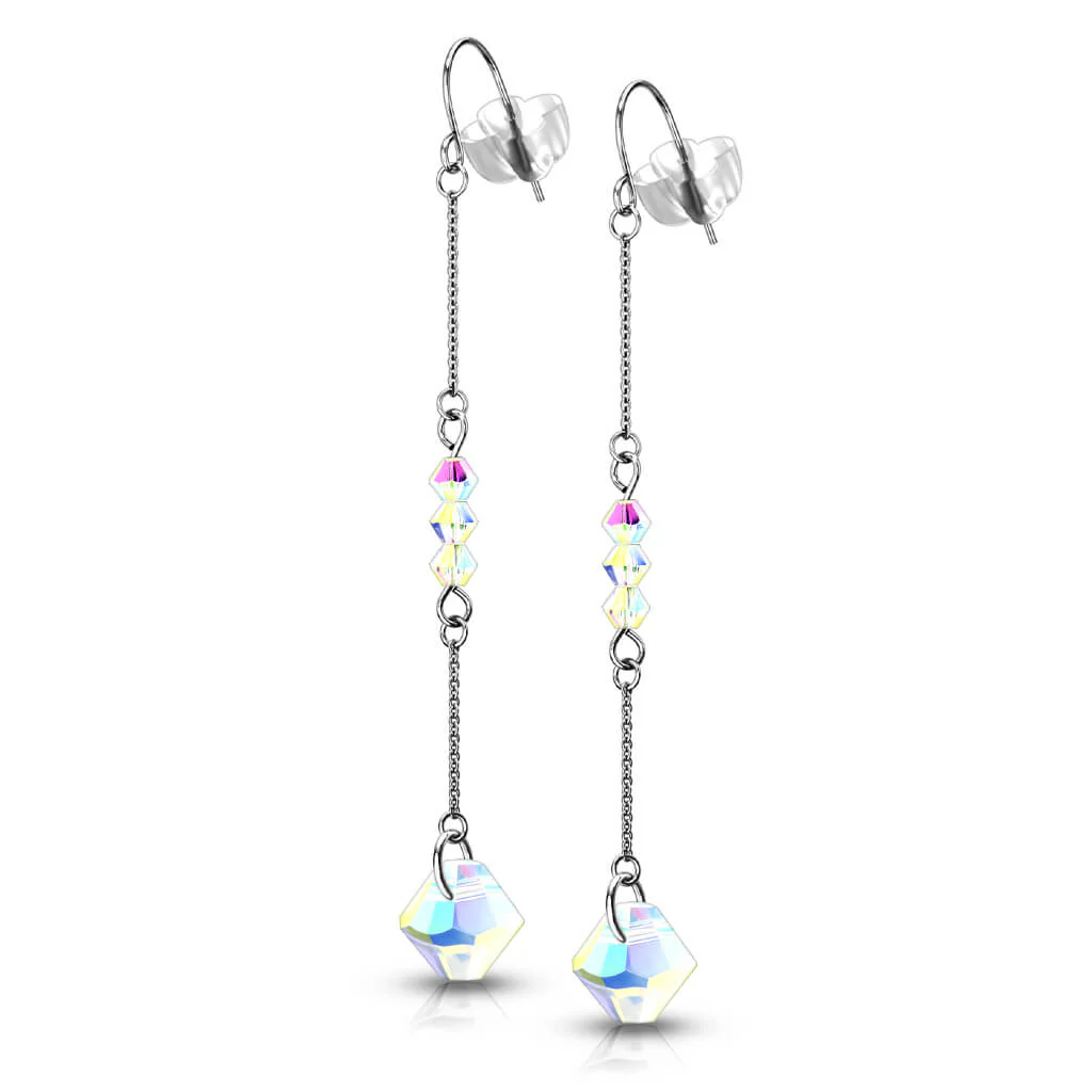 Bouton d'Oreille Zircone Ronde en Argent - Image 4
