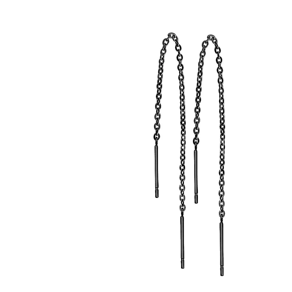 Boucle d'Oreille Pendentif Chaîne - Image 5