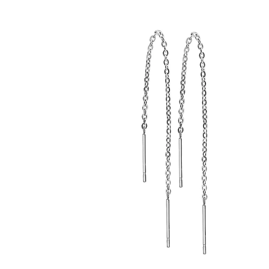 Boucle d'Oreille Pendentif Chaîne - Image 6